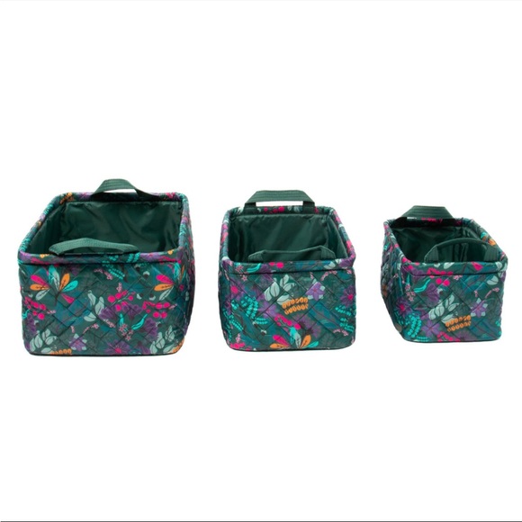 NWT Lug Crescendo 3-Piece Reversible Storage Bins in Evermore Flora 🍃 - Picture 5 of 10